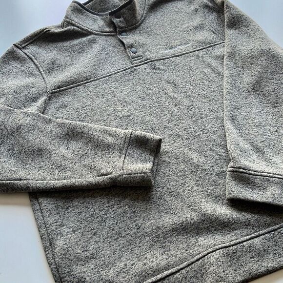 Eddie Bauer Radiator Mock 1/4 Button Pullover Sweatshirt Sz. XL - Picture 1 of 8